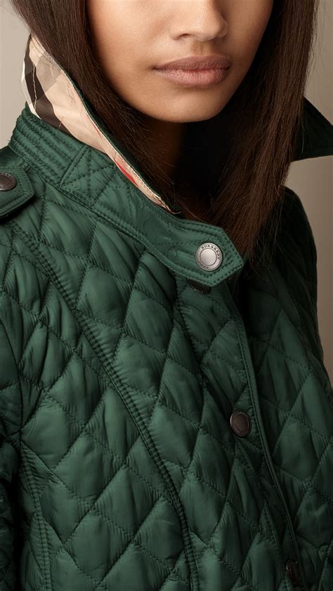 green quilted burberry jacket|Burberry quilted jacket outlet.